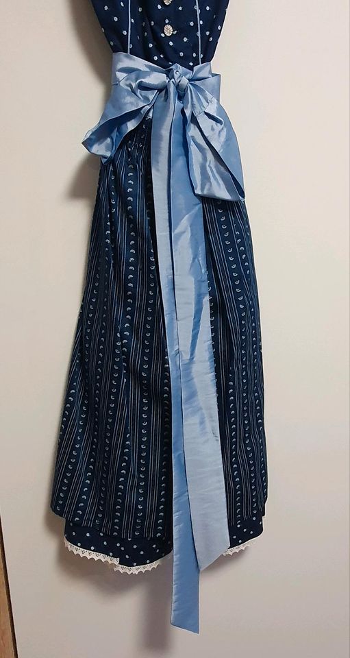 Dirndl Alpenfee Blau Gr. 34 Neu Tracht 60cm Midi in Fürstenstein