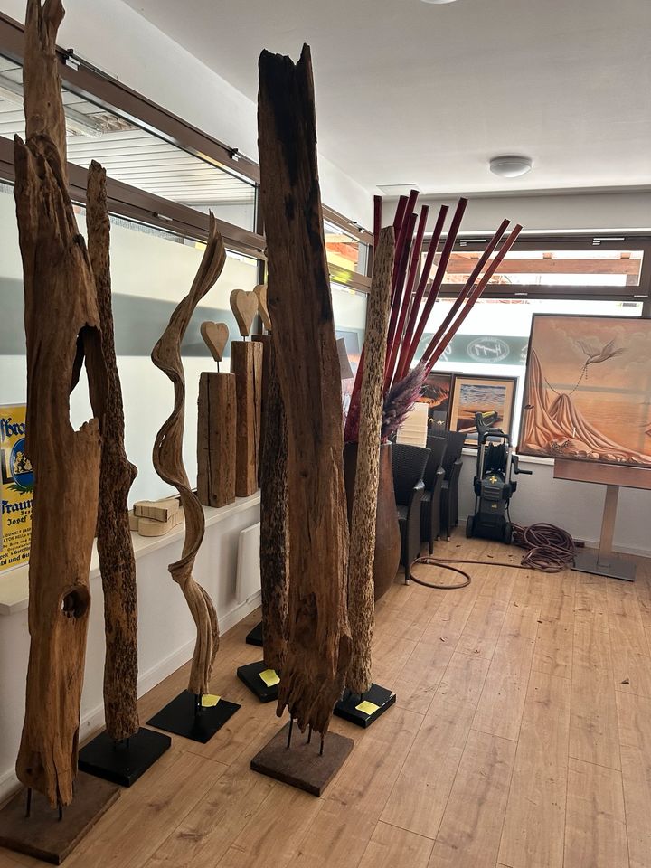 Treibhölzer auf Ständer Deko Art Kunst Dekor Holz in Mühldorf a.Inn