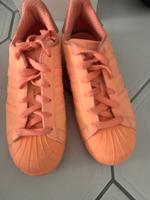Adidas Superstar in Größe 38 2/3 in orange West - Griesheim Vorschau