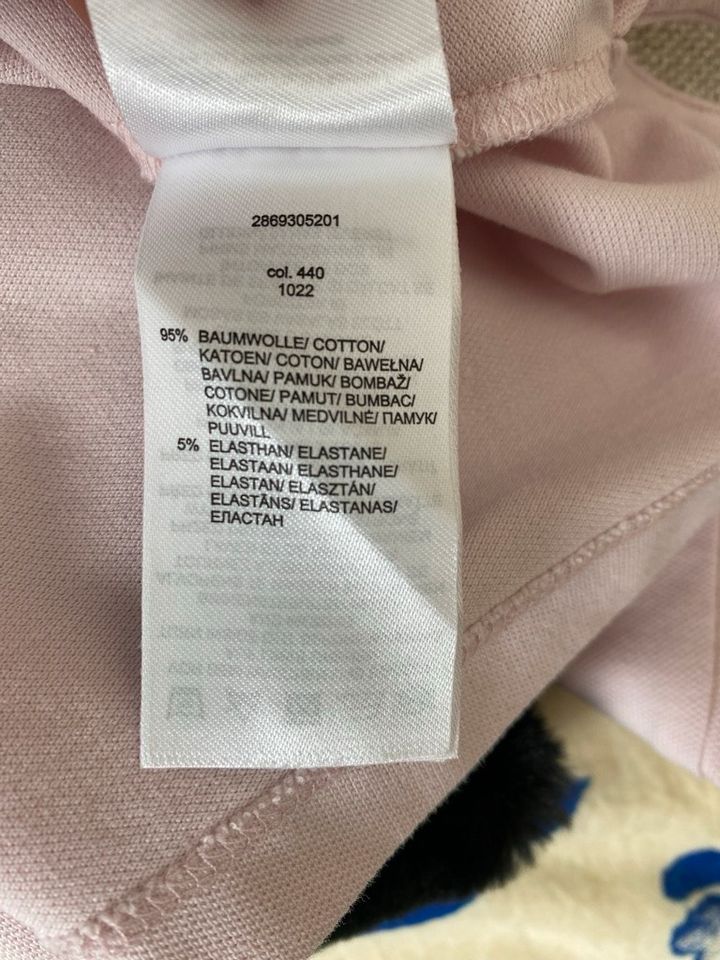 Shirt, Langarm, Polo, Gr 42(XL), rosa, rose, Montego in Bous