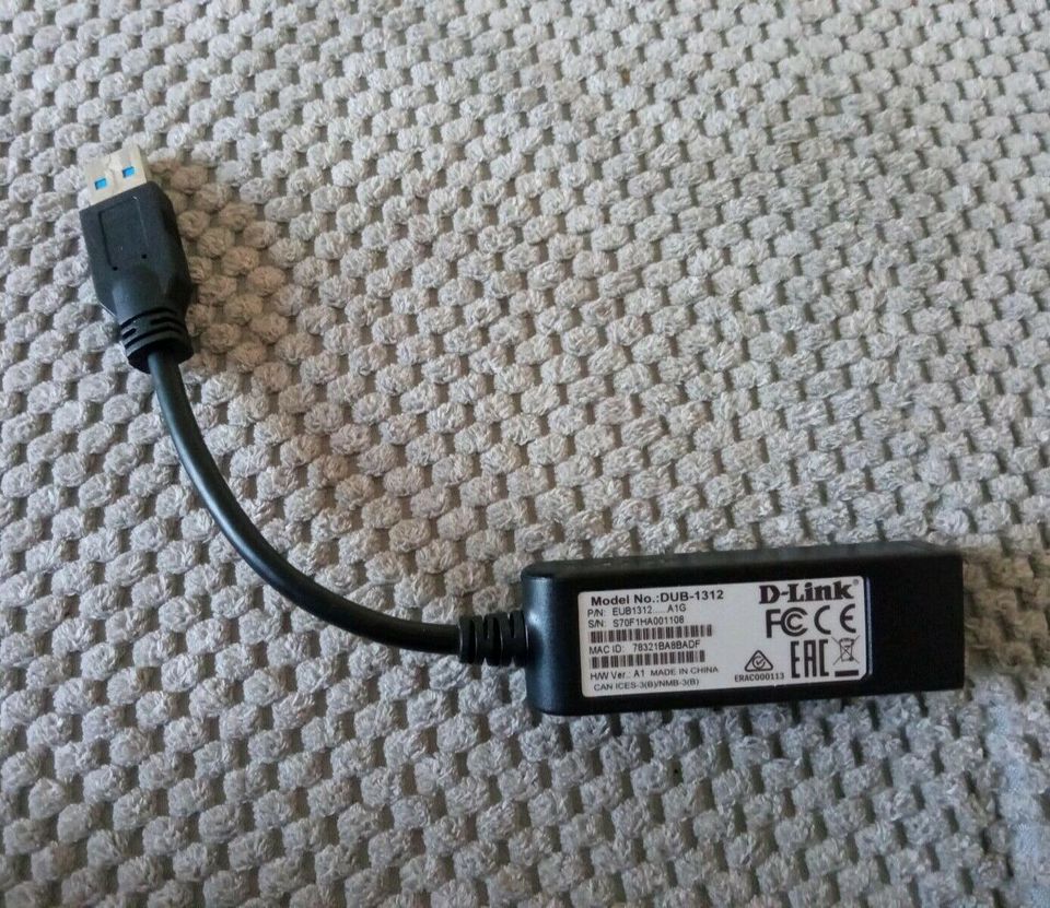 D-Link DUB-1312 USB 3.0 Gigabit Ethernet Adapter in Duisburg