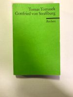 Tomas Tomasek - Gottfried von Straßburg Reclam Nordrhein-Westfalen - Iserlohn Vorschau