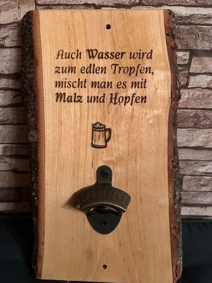 Wandflaschenöffner Öffner Flaschenöffner Erzi Bier Heimat in Mudersbach
