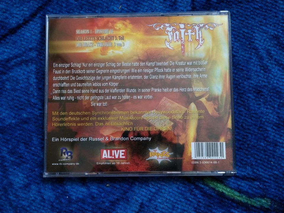 4 Faith Van Helsing CD-Hörspiele inkl. Versand in Langelsheim