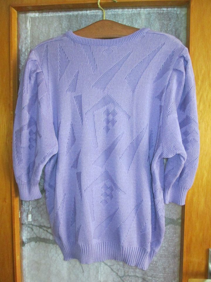 Pullover und Weste je 3/4-Arm, Gr. 46 in lila in Siegelsbach