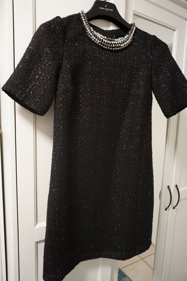 festliches Kleid schwarz silber Hallhuber Gr. 34 Neu in Erding