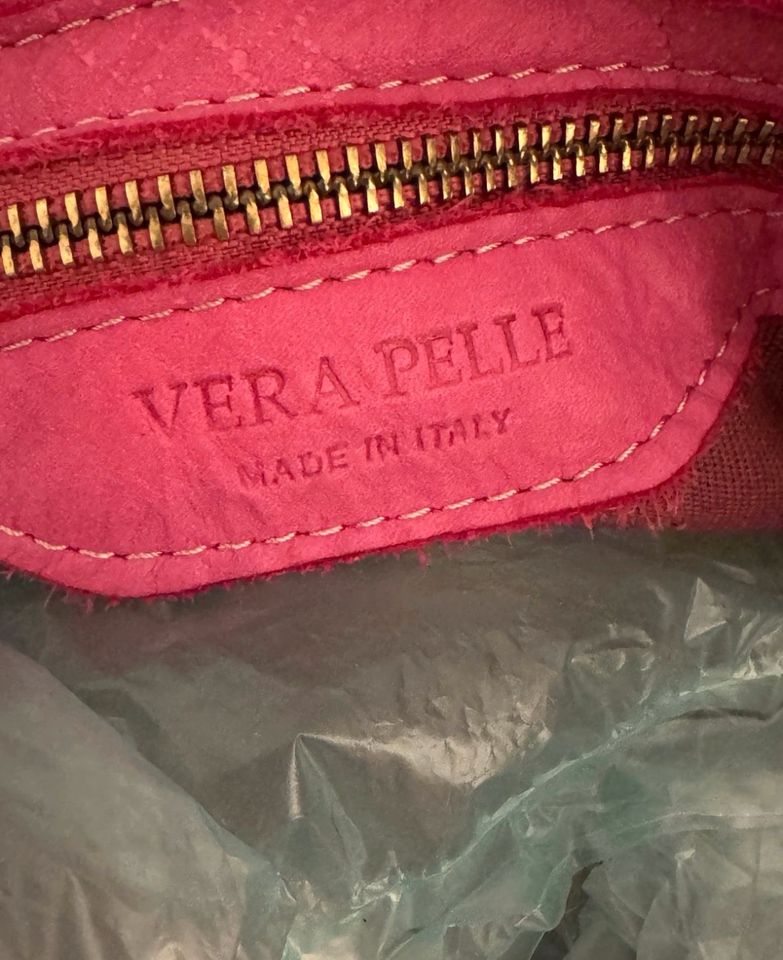 Vera Pelle ❤️ Made in Italy 2tlg. Taschen Set echtes Leder in Merzenich