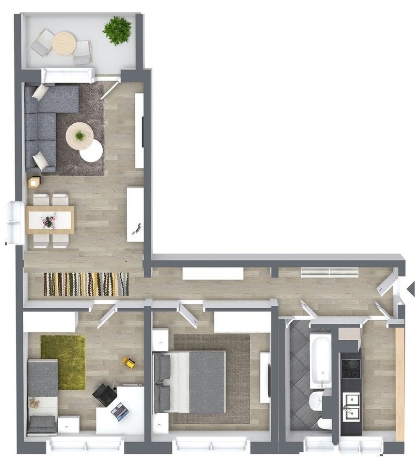 Hereinspaziert - gemütliche 3-Raum-Wohnung mit Balkon in Chemnitz