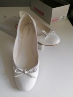 flache Ballerinas Schuhe weiß 40 Hochzeit Braut neuwertig Sachsen-Anhalt - Magdeburg Vorschau