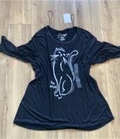 Canda schwarzes Long Shirt mit Katze Motiv, Gr. 44 - XL, neu Hessen - Kassel Vorschau