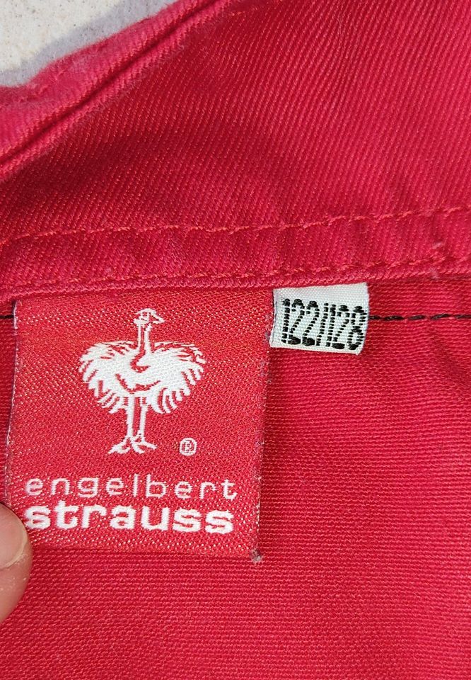 *Top Zustand* Engelbert Strauss Latzhose Gr. 122/128 rot in Gersthofen
