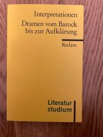 Interpretationen Dramen Barock Aufklärung Reclam Berlin - Pankow Vorschau