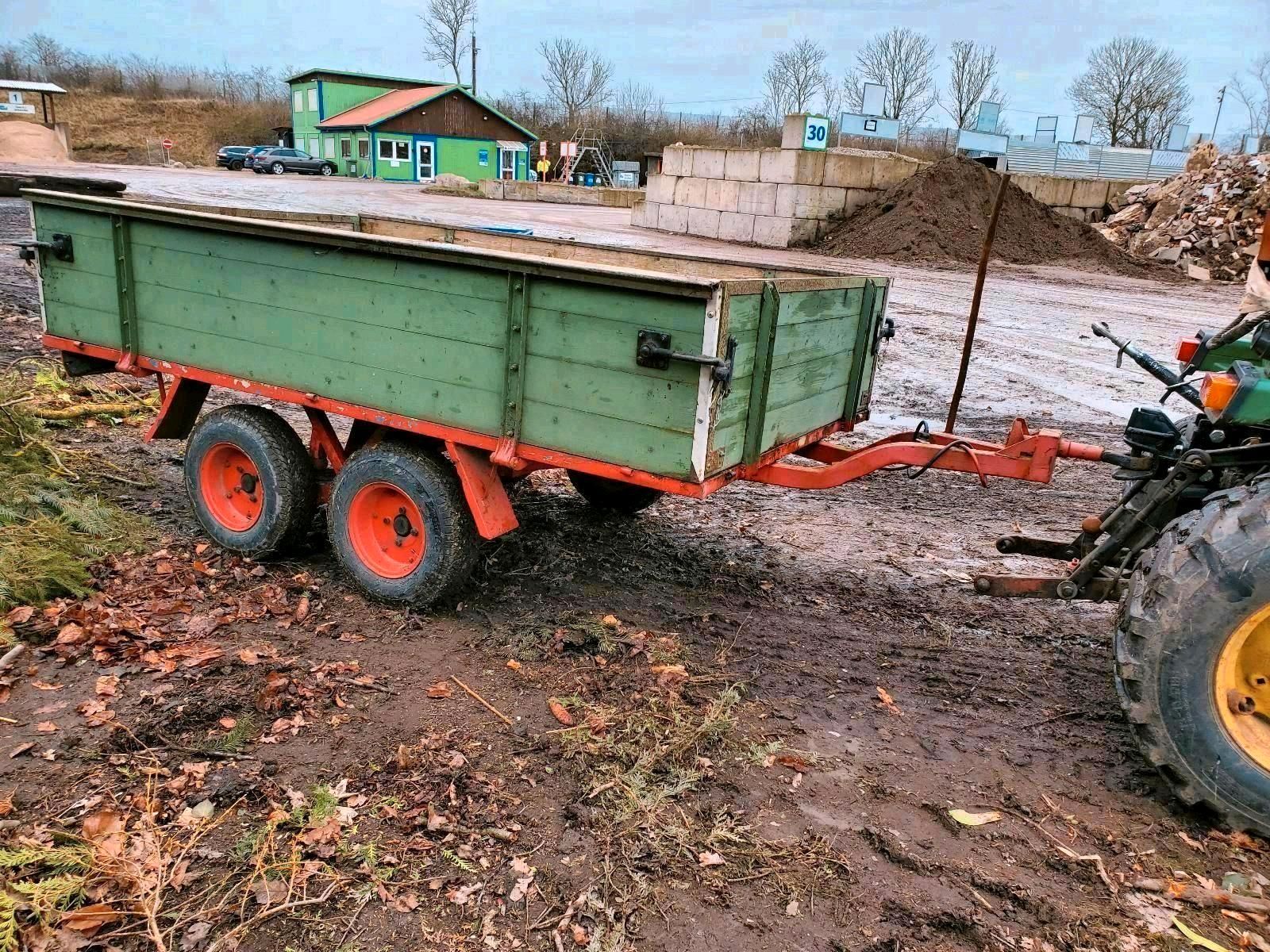 Anhänger Tandem Kleintraktor Kompakttraktor Kommunal kein Kipper in