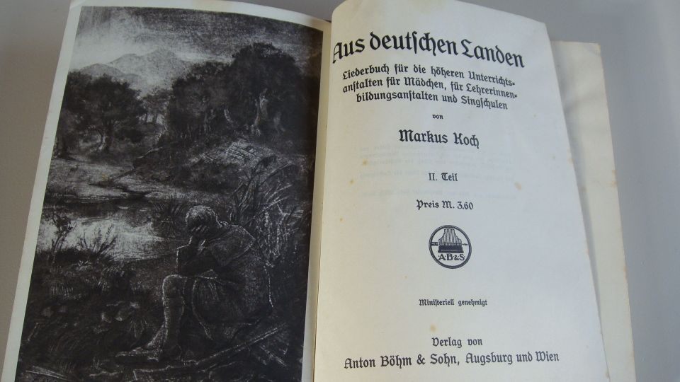 "Aus deutschen Landen Teil 2" v. Markus Koch - 1930 - Liederbuch in Ingolstadt