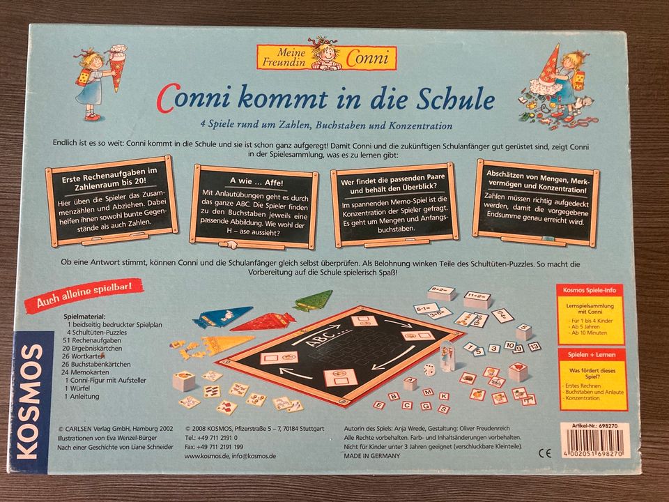 Vorschule Einschulung Conni kommt in die Schule -4 in 1 Spiel in Dresden