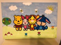 Leinwandbild Kinderzimmer Winnie puuh Pooh Bügelperlen Acryl Bild Bayern - Langquaid Vorschau