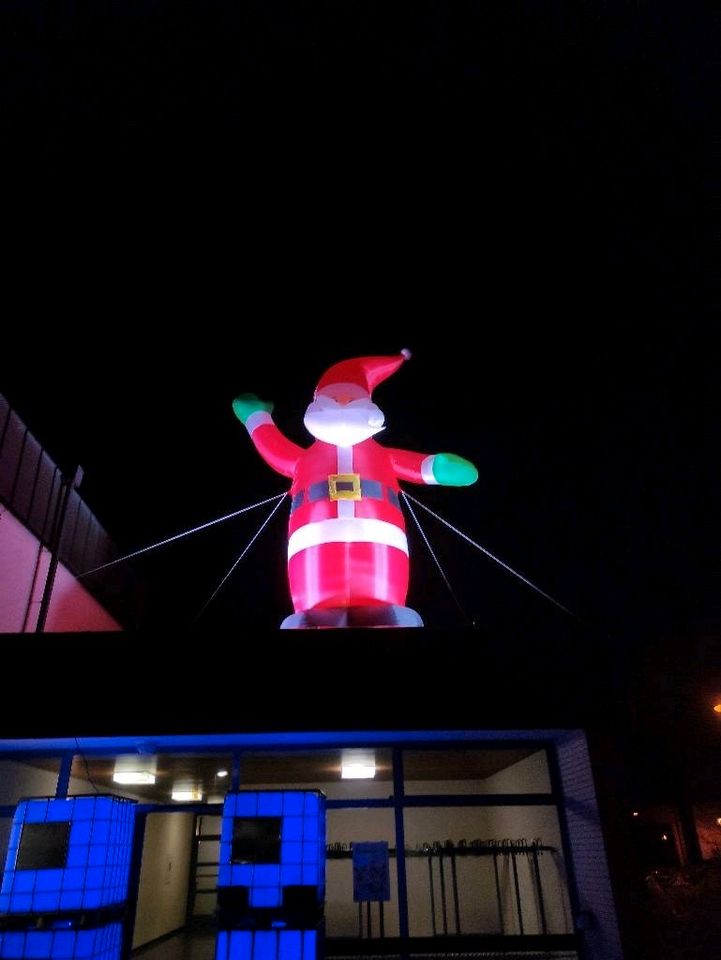 ❌ XXL 6m Nikolaus Weihnachtsmann Weihnachtsmarkt Lichterkette in Wangen im Allgäu