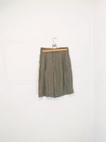 Leinen High Waist Business Shorts Skort khaki super high rise XS Bayern - Münchberg Vorschau