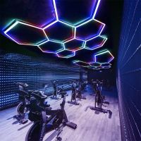 Hexagon 8er LED RGB, Bar, Büro, Halle, Fitnessstudio Hessen - Aßlar Vorschau