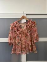Zara Bluse Blumen Floral kurzarm Oberteil Volant Baden-Württemberg - Nagold Vorschau