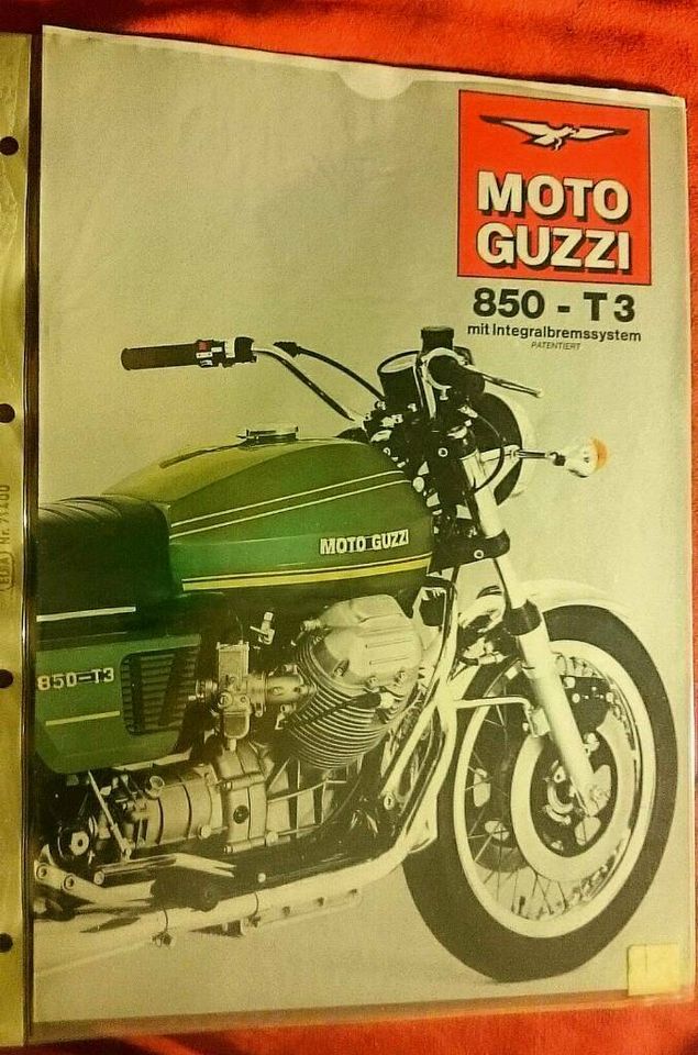 Moto Guzzi Jahresprospekt 1975+750S3div. 850+Cali+I-Convert in Köln