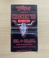 Wacken 1998 Konzertkarte Eintrittskarte Openair Niedersachsen - Wittingen Vorschau