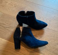 Andrea Conti Stiefelette/ Ankle Boots dunkelblau Velourleder 38 Nordrhein-Westfalen - Warendorf Vorschau