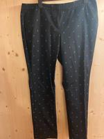 Schwarze Hose mit blauen Punkten, Boden, Größe 48 Bayern - Gmund Vorschau
