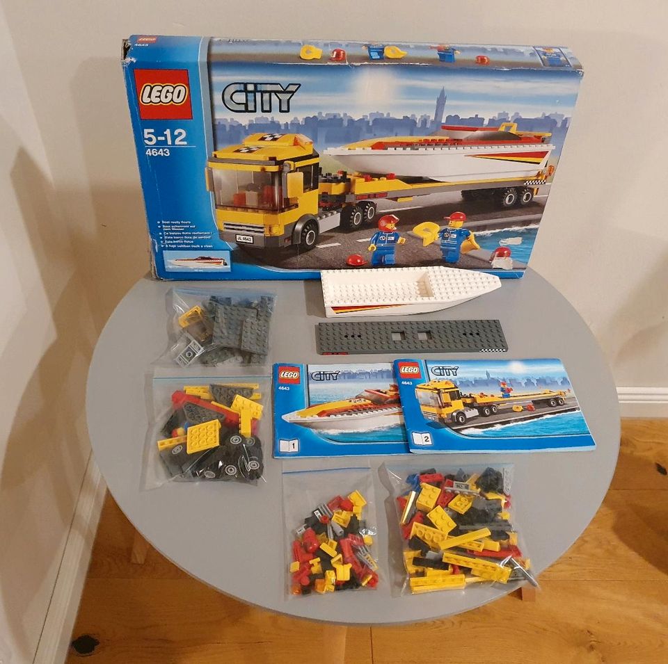 LEGO City Powerboot Transporter 4643* alle Teile gezählt in Neuenkirchen