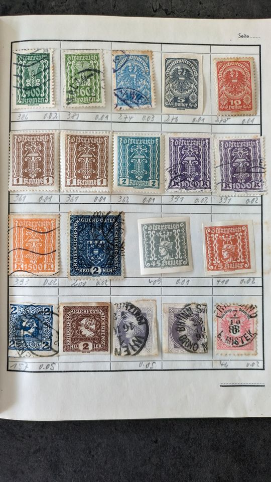 Briefmarken Sammlung aus Nachlass -  Buch 1 in Heinsberg