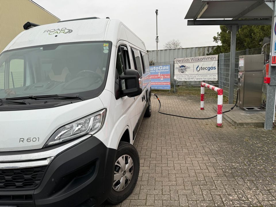 Gas im Campervan, Brenngastank / Gastank im Kastenwagen Wohnmobil in Waghäusel