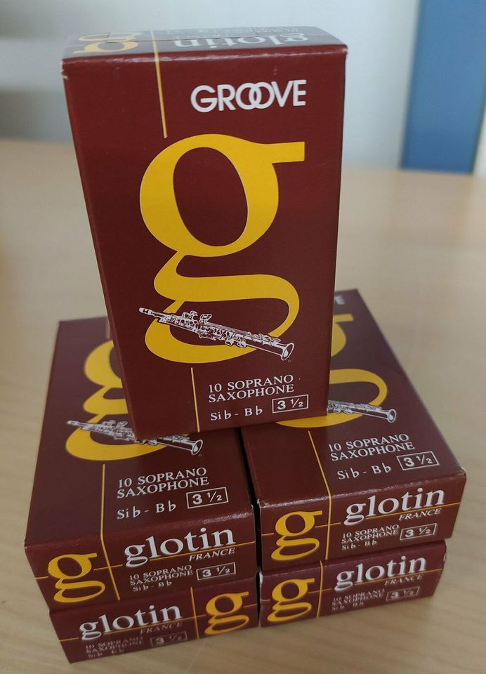 50 Blätter für Sopransaxophon Glotin Groove Stärke 3,5 in Brilon