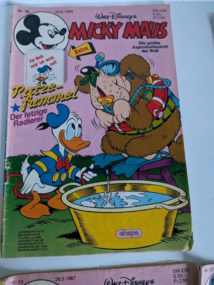 9 Mickey Mouse Hefte 1986/1987 in Bayreuth