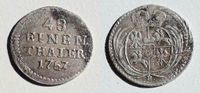 1/ 48 Thaler (Sechser) 1757, historische Münze Leipzig - Paunsdorf Vorschau