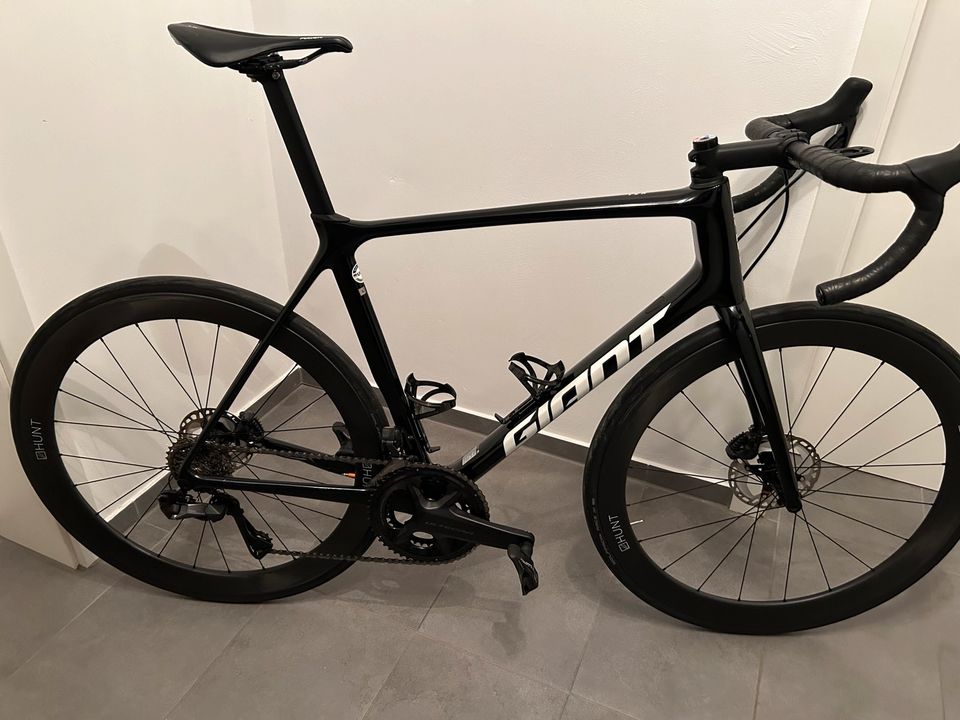 Giant TCR Advanced 0 Disc 2023 Gr. L Black Stages Hunt Carbon in Roth