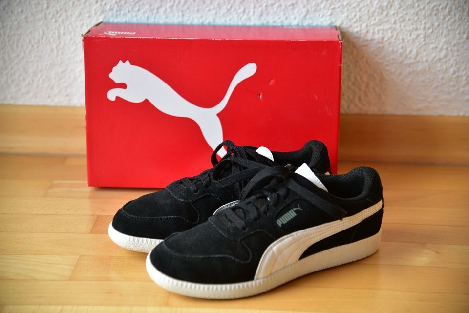 PUMA Icra Trainer Sneaker Gr. 38, schwarz, Schuhe Kinder in Eslohe