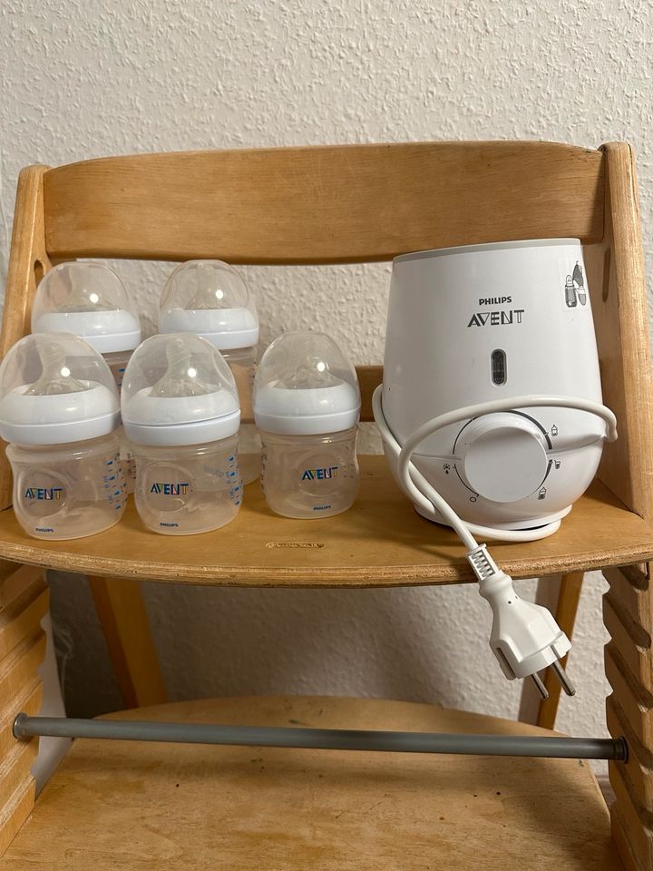 Philips Avent Babyflaschen Natural und Flaschenwärmer in Frankfurt am Main