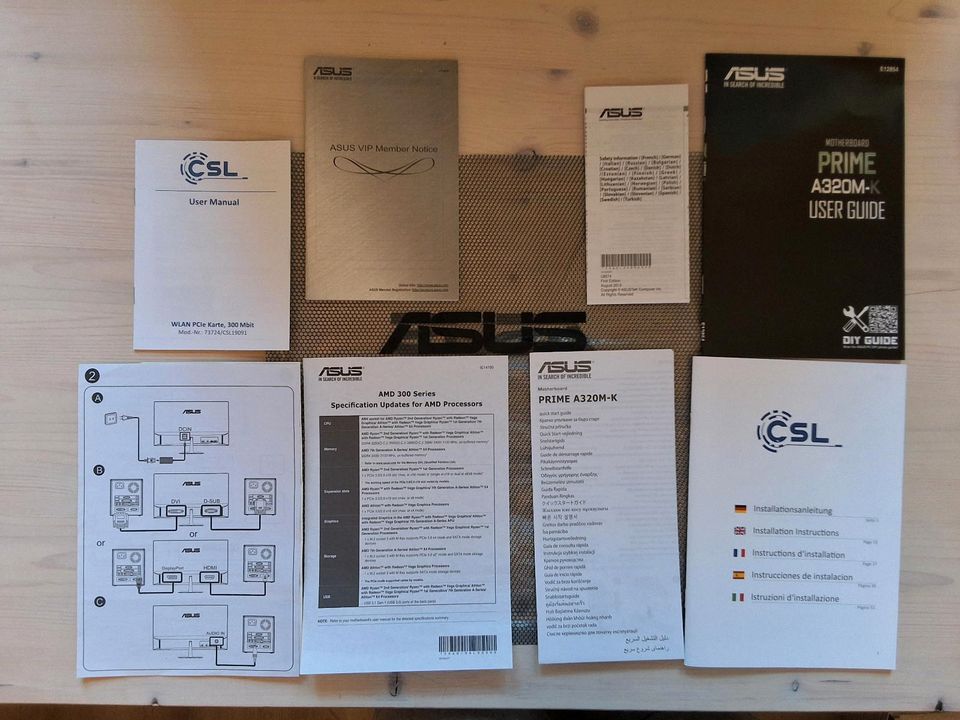 CSL Gaming PC 1TB + 27 Zoll Monitor, Tastatur, Maus, Lautsprecher in Rosengarten