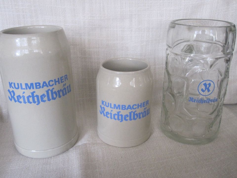 Bierkrug  Maßkrug Reichelbräu Kulmbach in Münchberg