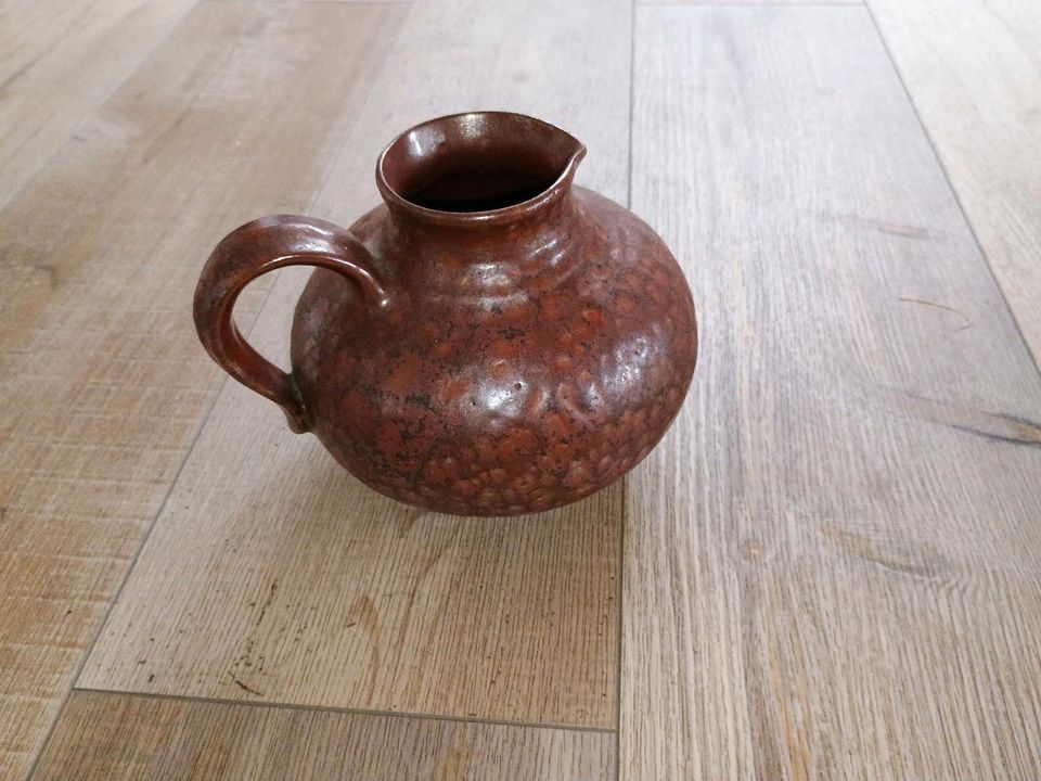 Wunderschöne alte Hammerschlag Keramik Vase/Krug aus Sammlung in Korschenbroich