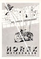 Horex Werbung  Reklame 1951 - Vintage-Deko  Werbeanzeige Baden-Württemberg - Schopfheim Vorschau