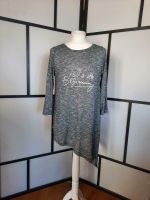 Neu Grauer leichter Pullover silber Print Amisu M 38 asymmetrisch Nordrhein-Westfalen - Werl Vorschau