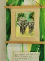 Original Gemälde, Kunstwerk, " Addo Elephant Park South Africa" Nordrhein-Westfalen - Windeck Vorschau