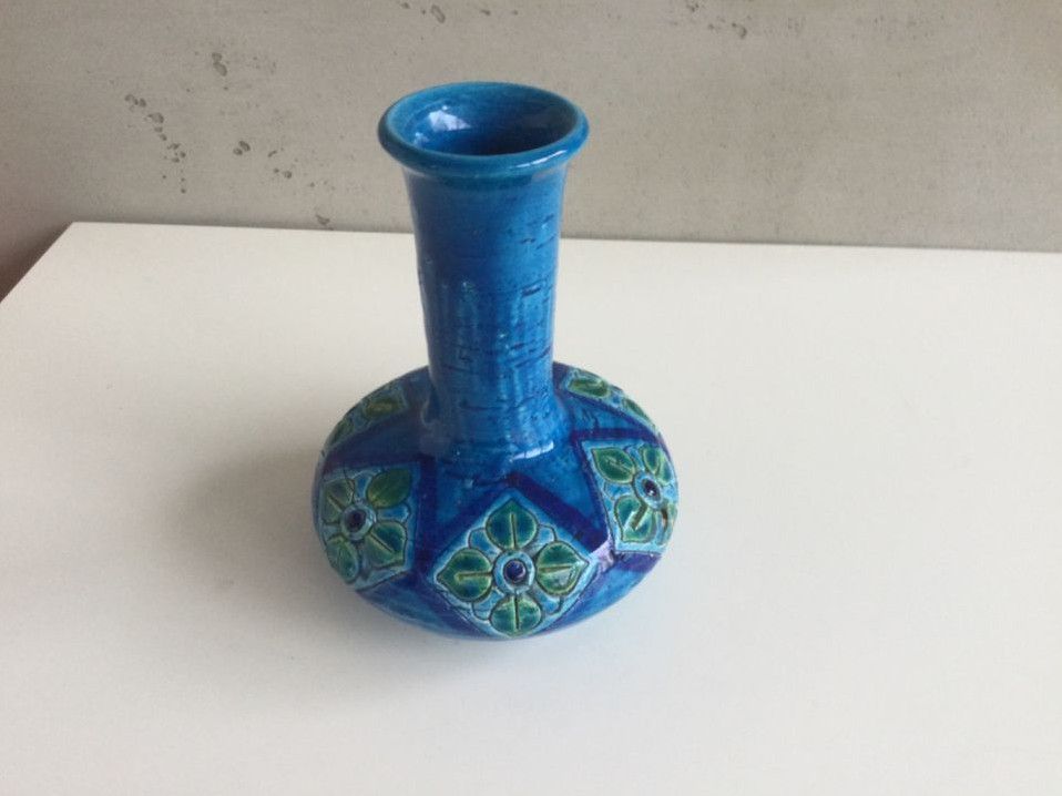 Bitossi Rimini Blue Vase Karaffe Flavia Montelupo Aldo Londi in Neu-Isenburg