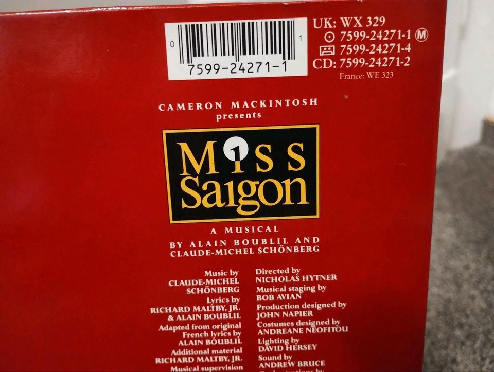 Miss Saigon Vinyl Do LP , Vinyl nm, Cover VG+ RAR in Gelsenkirchen