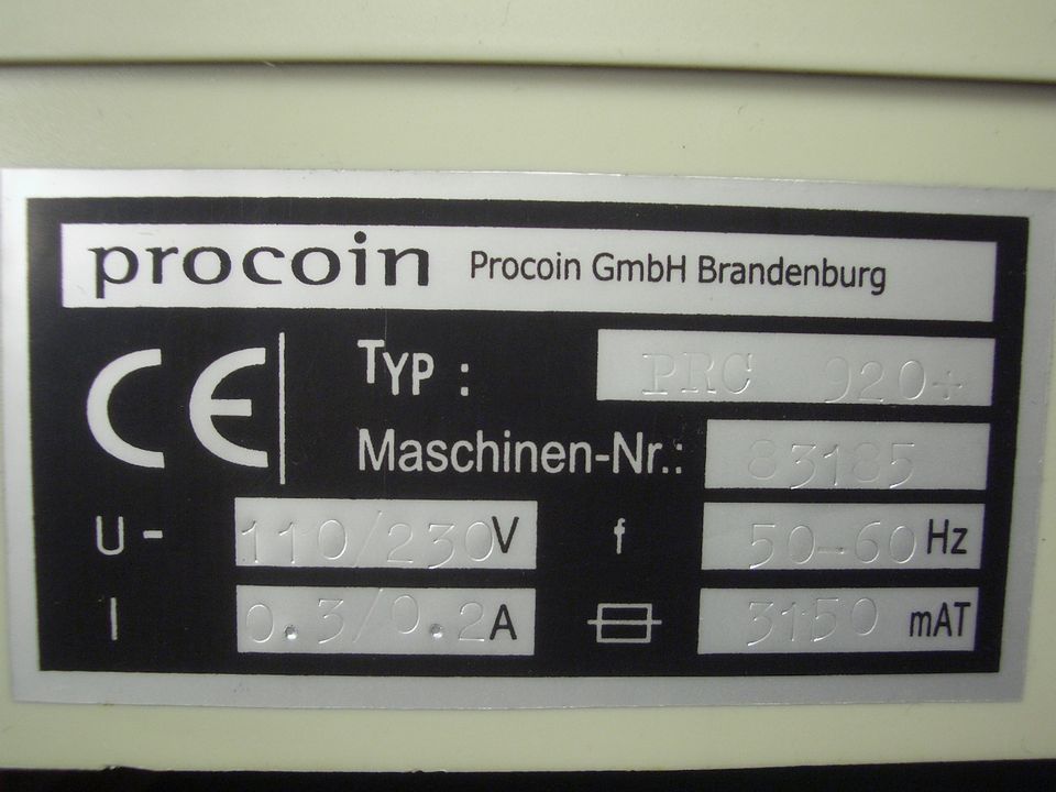 Procoin PRC 920+Banknotenzähler für sortierte Geldscheine mit Ech in Oberhaching