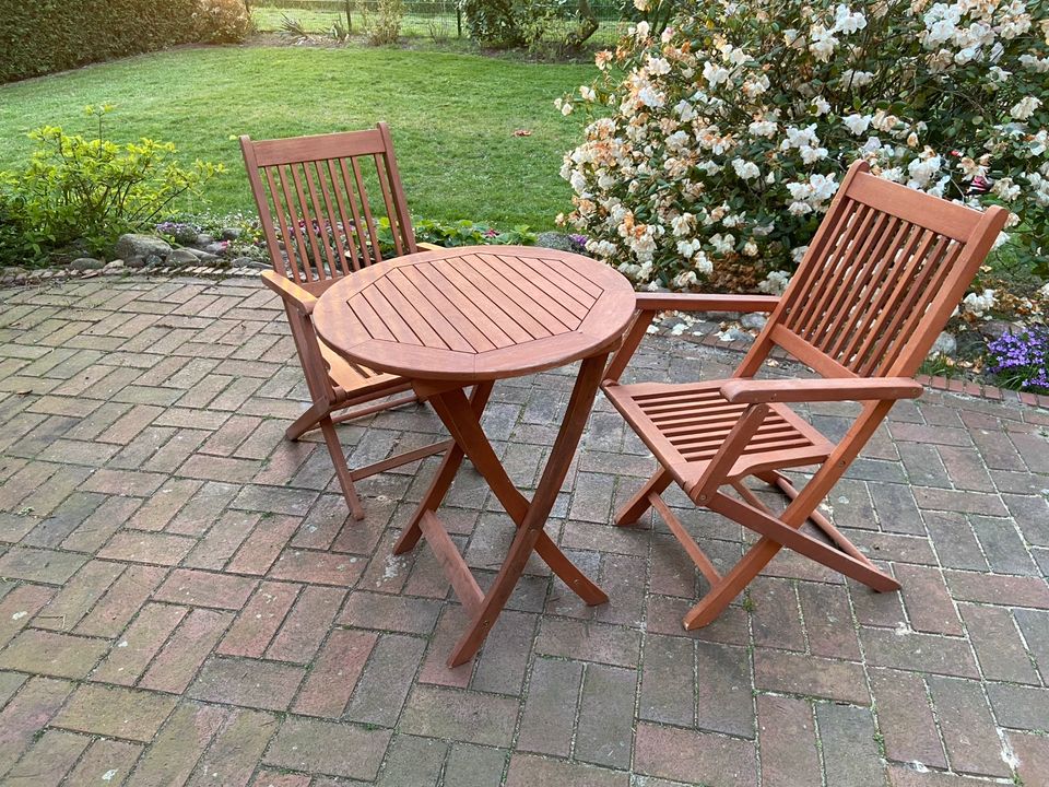 Gartengarnitur Tisch Stuhl Holz in Aschendorf Stadt Papenburg