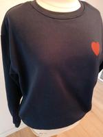 neues Sweatshirt blau Gr 38 M mit rotem ❤️ Nordrhein-Westfalen - Werl Vorschau