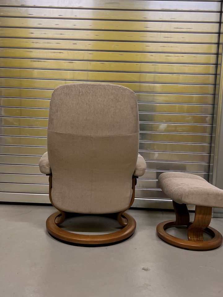 Ekornes Stressless Sessel inkl Hocker. Consul (M) in Ratingen