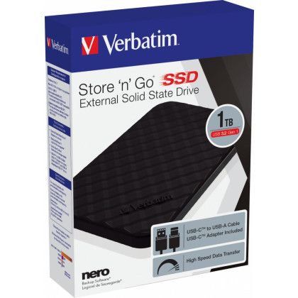 Verbatim Store 'n' Go 1 TB Portable SSD Externe Ferstplatte | NEU in Emden